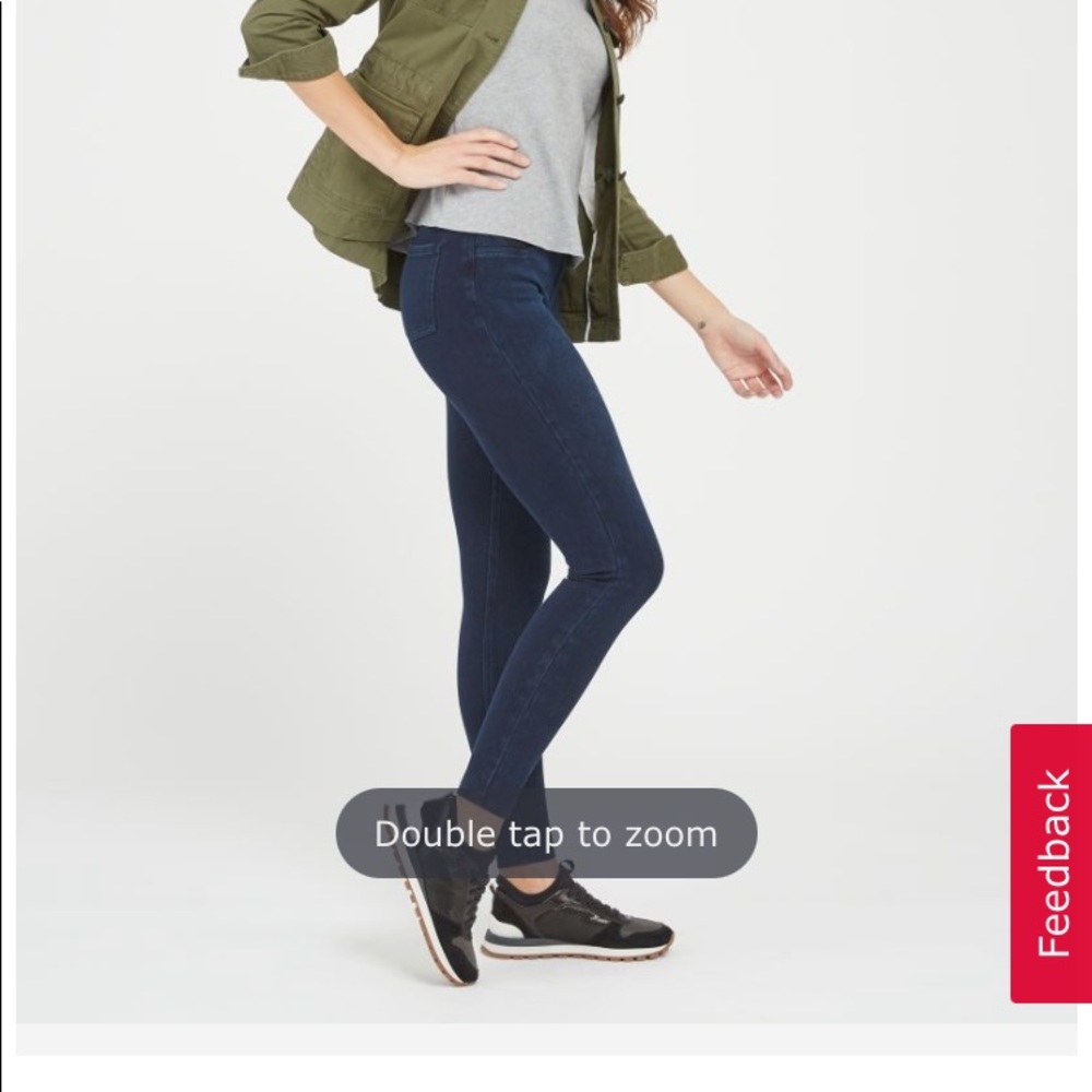 Spanx Jeanish Cropped ankle Leggings L